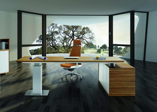 EVOLUTION EXECUTIVE HEIGHT ADJUSTABLE DESK WITH BUFFET - Image 3