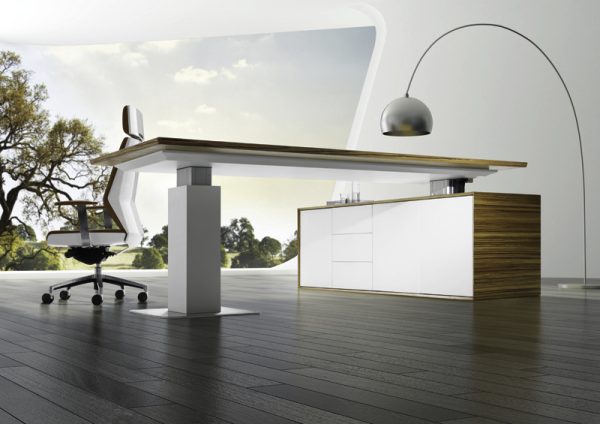 EVOLUTION EXECUTIVE HEIGHT ADJUSTABLE DESK WITH BUFFET - Image 4