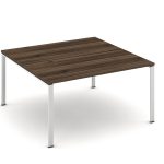 WorkSmart Series Double-Sided Desk with Desktop - U Frame