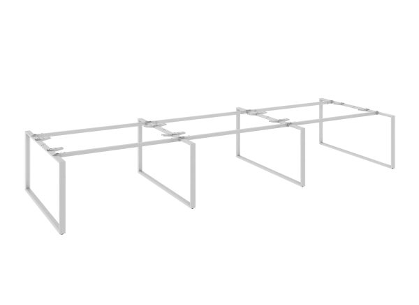 WorkSmart Series Loop Shaped Metal Leg – Double Sided Desk - Image 4