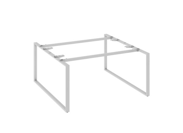 WorkSmart Series Loop Shaped Metal Leg – Double Sided Desk