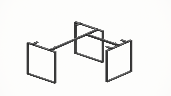 WorkSmart Series Single Corner Workstation Loop-Frame - Image 3