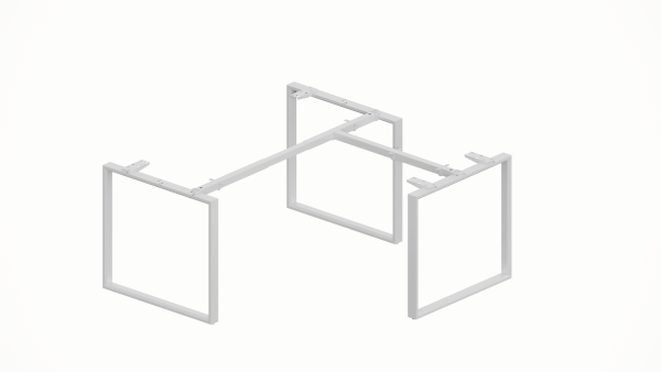 WorkSmart Series Single Corner Workstation Loop-Frame - Image 2