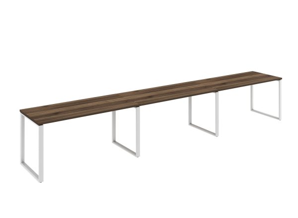 WorkSmart Series Single-Sided Desks with Desktop - Loop Frame - Image 4