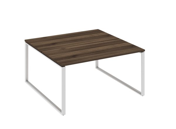 WorkSmart Series Double-Sided Desks with Desktop - Loop Frame