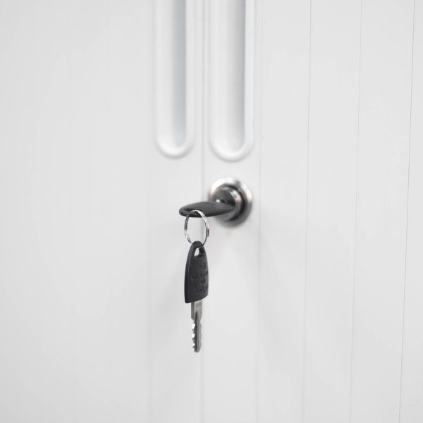 Metal Tambour Storage Cupboard - Image 2