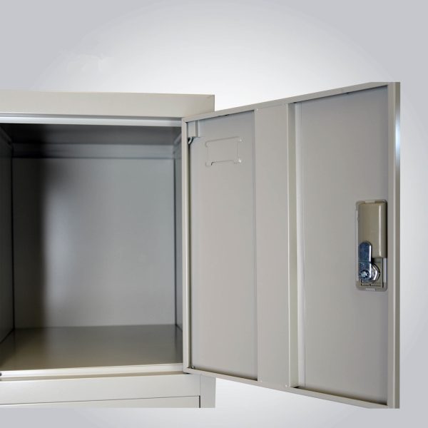 4 DOOR METAL STORAGE LOCKER – LIGHT GREY GOPHD-LK04S - Image 3