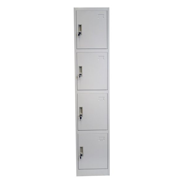4 DOOR METAL STORAGE LOCKER – LIGHT GREY GOPHD-LK04S