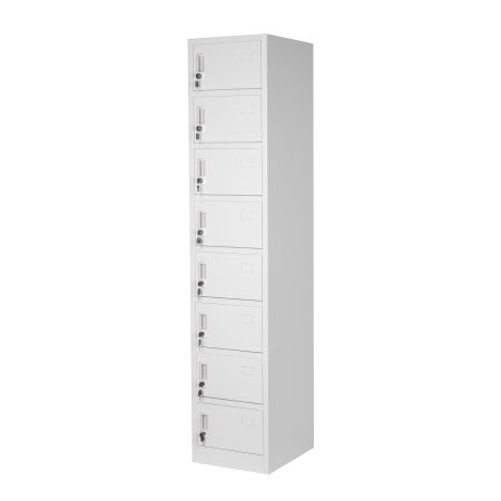 8 DOOR METAL STORAGE LOCKER – LIGHT GREY GOPHD-LK08S