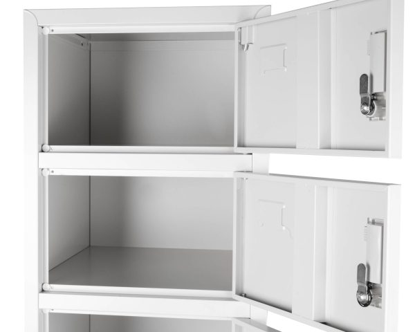 8 DOOR METAL STORAGE LOCKER – LIGHT GREY GOPHD-LK08S - Image 3