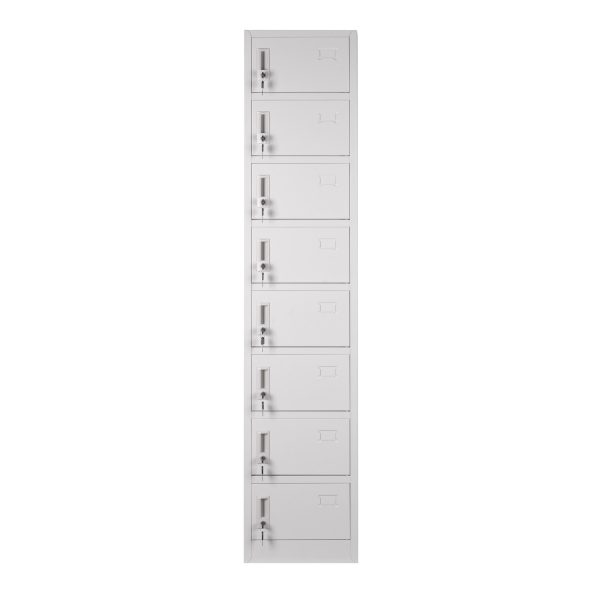 8 DOOR METAL STORAGE LOCKER – LIGHT GREY GOPHD-LK08S - Image 7