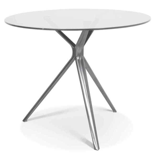 FORZA ROUND MEETING TABLE GOPJ-MT09GLSBK/WH - Image 2