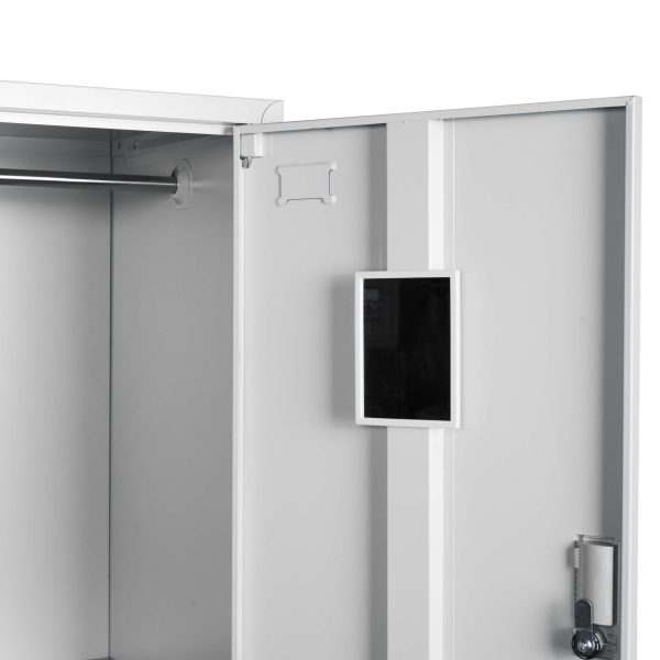 4 DOOR METAL STORAGE LOCKER – EXTRA SPACE, LIGHT GREY GOPHD-LK204PS - Image 5
