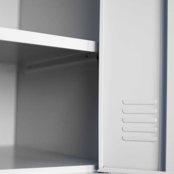 4 DOOR METAL STORAGE LOCKER – EXTRA SPACE, LIGHT GREY GOPHD-LK204PS - Image 9