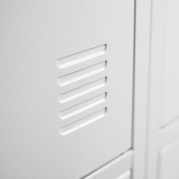 6 DOOR METAL STORAGE LOCKER – LIGHT GREY (EXTRA WIDTH) GOPHD-LK306S - Image 2