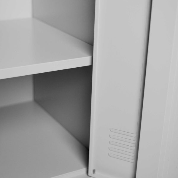 6 DOOR METAL STORAGE LOCKER – LIGHT GREY (EXTRA WIDTH) GOPHD-LK306S - Image 4