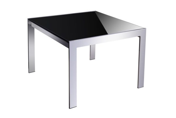 FORZA SQUARE COFFEE TABLE GOPJ-CT06GLSBK/WH