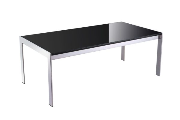 FORZA RECTANGULAR COFFEE TABLE GOPJ-CT12GLSBK/WH