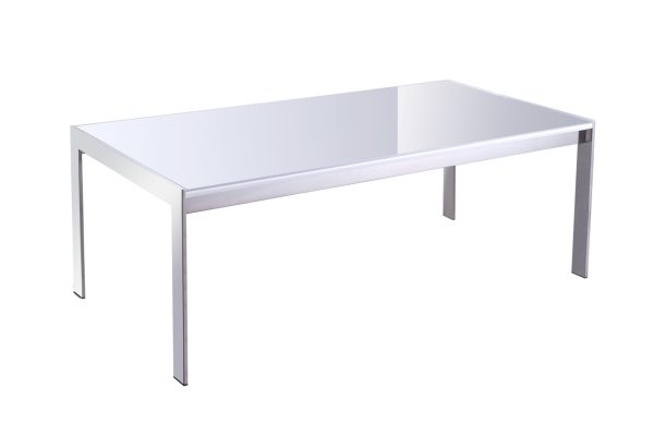 FORZA RECTANGULAR COFFEE TABLE GOPJ-CT12GLSBK/WH - Image 3