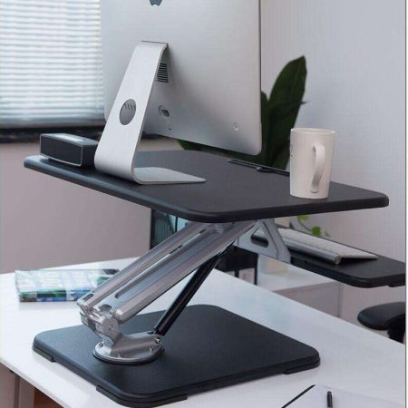 Height Adjustable Sit Stand Desk Riser GOPWX-SMSBK