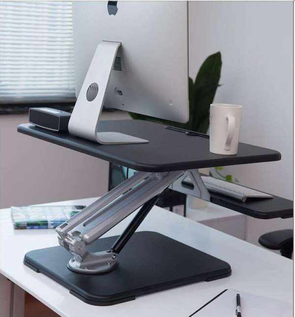 Height Adjustable Sit Stand Desk Riser GOPWX-SMSBK