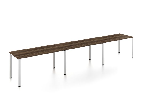 WORKSMART Series Single-Sided Desks with Desktop - U Frame - Image 4
