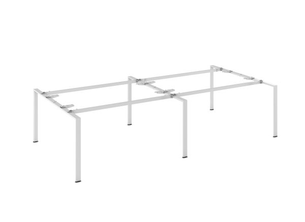 WorkSmart Series U Shaped Metal Leg – Double Sided Desk - Image 3