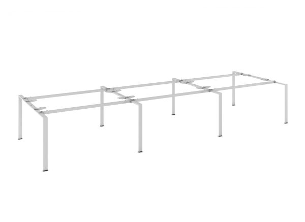WorkSmart Series U Shaped Metal Leg – Double Sided Desk - Image 4