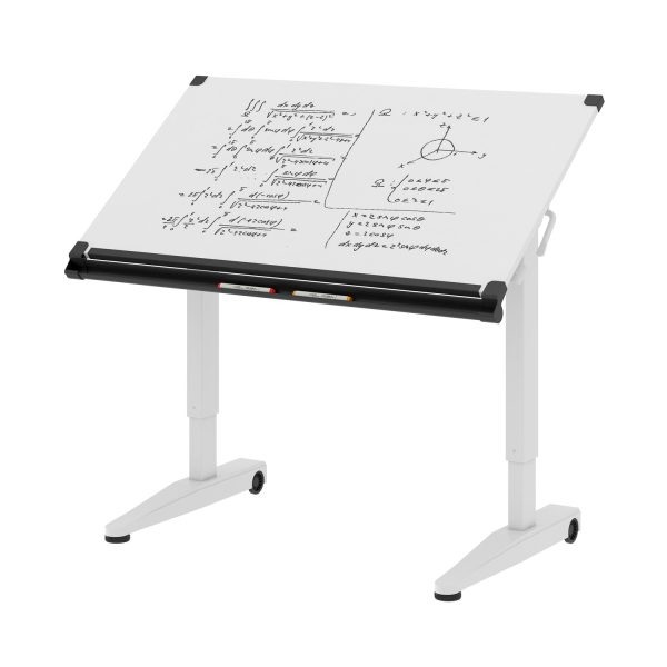 VERSARISE Pneumatic Height Adjustable Flip Drawing/Drafting Table GOPJI-GT-DW-1-ABWH