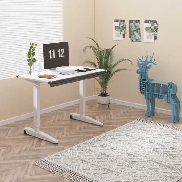 VERSARISE Pneumatic Height Adjustable Flip Drawing/Drafting Table GOPJI-GT-DW-1-ABWH - Image 4