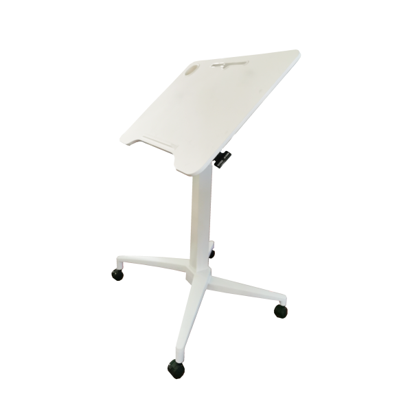 VERSARISE Pneumatic Height Adjustable Portable Tilt Top Table / Lectern