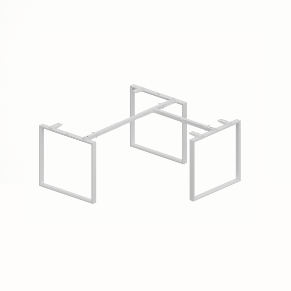 WorkSmart Series Single Corner Workstation Loop-Frame