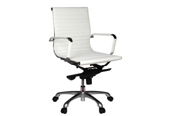 GOPW-E03MPUBK/WH AERO PU Office Chair - Image 4