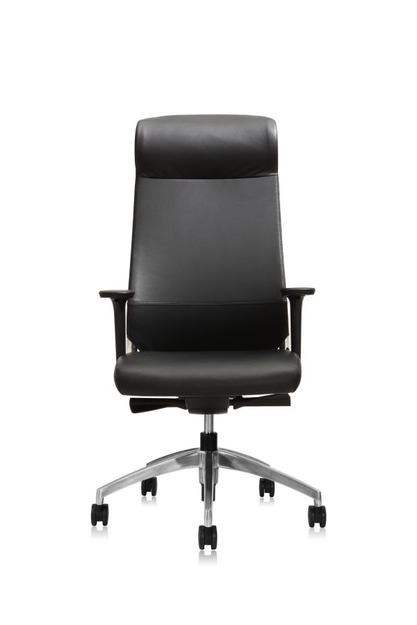 GOPS-E11MBKL/E11HBKL BURTON Leather Chair – Medium Back