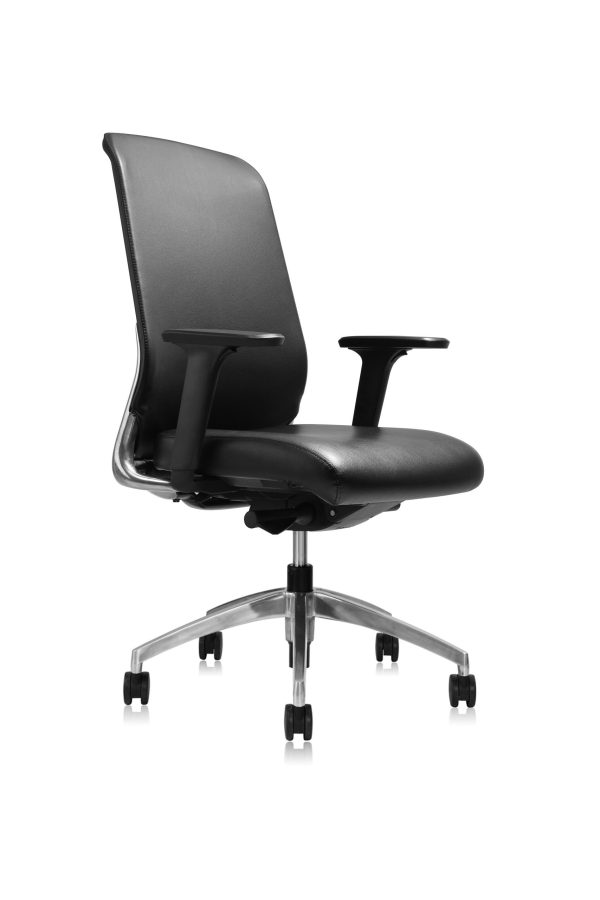 GOPS-E11MBKL/E11HBKL BURTON Leather Chair – Medium Back - Image 3