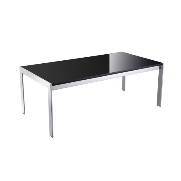 FORZA RECTANGULAR COFFEE TABLE GOPJ-CT12GLSBK/WH