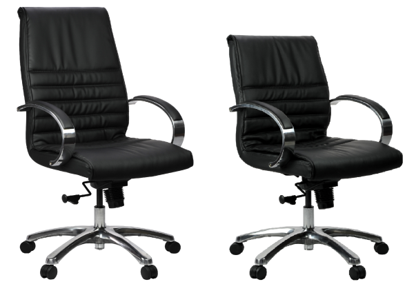 GOPW-E06ML/HL FRANKLIN Leather Chair – Medium Back