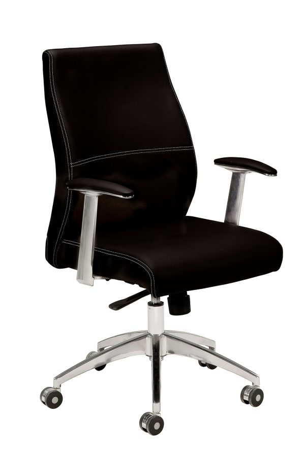 GOPL-E20MBK CONTI PU Chair – Medium Back