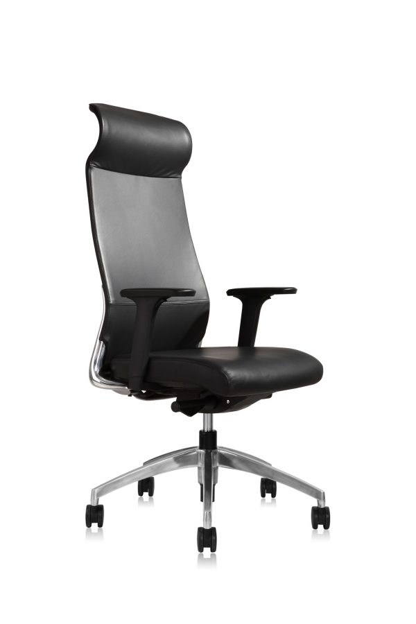 GOPS-E11MBKL/E11HBKL BURTON Leather Chair – Medium Back - Image 4