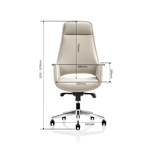 LAWSON HIGH BACK EXECUTIVE CHAIR GOPW-E25HBK/BKL-E25HAL/BE - Image 9