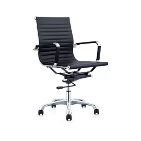 GOPW-SE23MPUBK LUNAR PU Office Chair – Medium Back