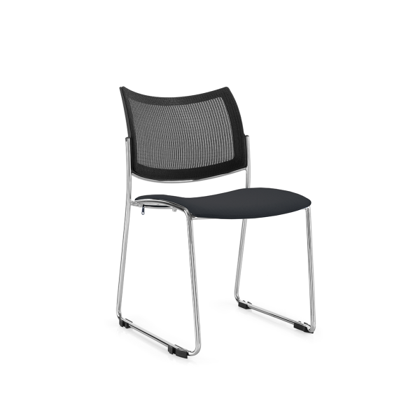 GOPZ-M07BK ELEMENT Visitor/Training Chair (Sled Base)