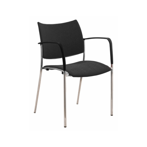 GOPZ-M09ABK ELEMENT Visitor/Training Chair – 4 Legs