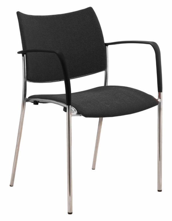 GOPZ-M09ABK ELEMENT Visitor/Training Chair – 4 Legs