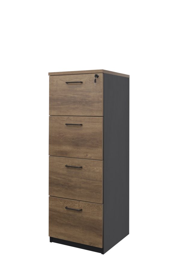 4 Drawer Filing Cabinet OMJ-FC4-CS/WH-WT/CH-VW/WH - Image 3