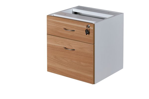 Fixed Desk Pedestal 1 Drawer + 1 File OMJ-FP2-CS/WH-WT/CH-VW/WH - Image 6