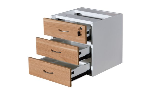 Fixed Desk Pedestal 3 Drawers OMJ-FP3-CS/WH-WT/CH-VW/WH - Image 5