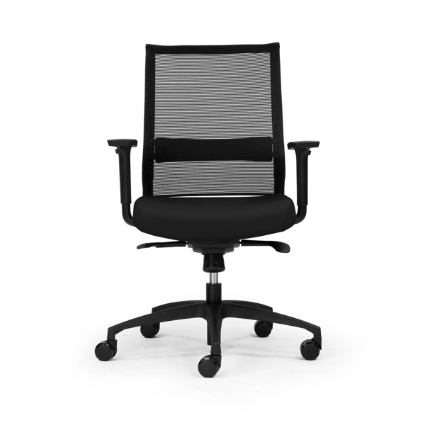 GOPZ-W13MBK ONYX Series Mesh Chair – Medium Back