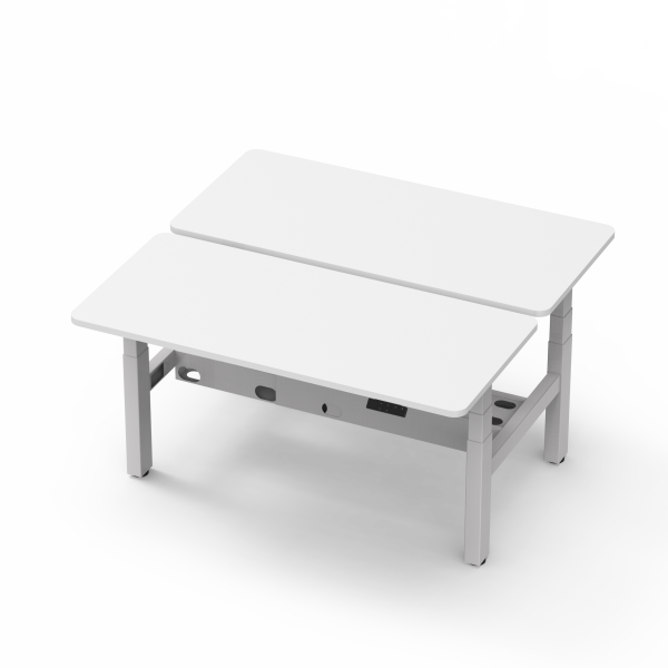Altura Height Adjustable Twin Desk Frame – Dual Motors per workstation GOPNA-ALTII-DOUBLEWH/BK - Image 2