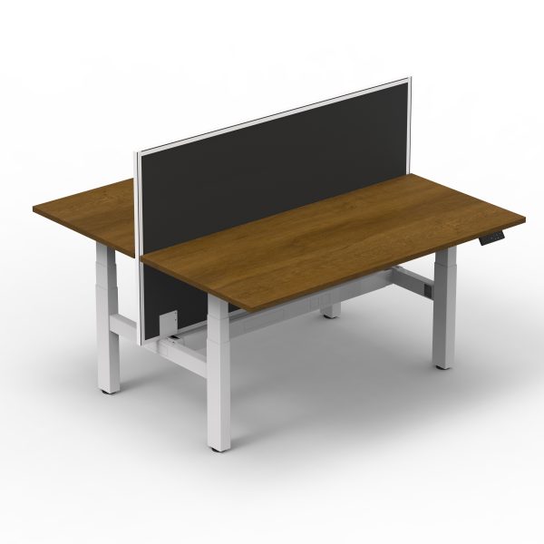 Altura Height Adjustable Twin Desk Frame – Dual Motors per workstation GOPNA-ALTII-DOUBLEWH/BK - Image 4